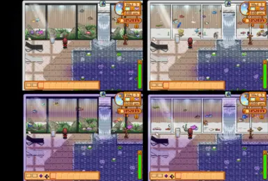 (1.0.2~1.0.7) Onsen L Aqua(Rock/Sand) - completes with DGA fish tank window add on